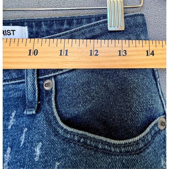 Social Tourist Ultra High Rise Straight Jeans Womens 4 27 Blue Dark Wash NWT - Picture 4 of 9